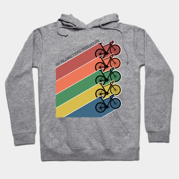 Rainbow Road Bike Hoodie by Crooked Skull